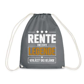 Retirement: A real legend leaves the site - Drawstring Bag - grey - Front