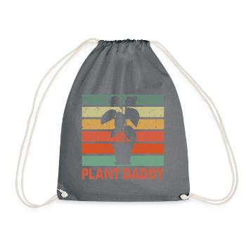 Plant Daddy Graphic Gardener Gardening Horticultur - Turnbeutel - Grau - Vorne