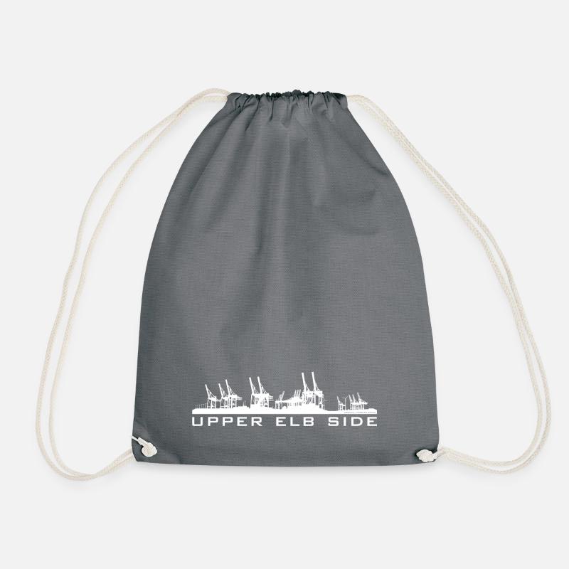 ZAZdesign® Hamburg Insider | Upper Elb Side® - Drawstring Bag - grey