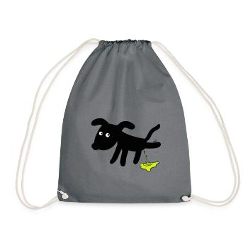 Chien chiens - Sac de sport léger - gris - Devant