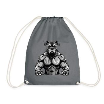 Gymnase d’entraînement des muscles du chien - Sac de sport léger - gris - Devant