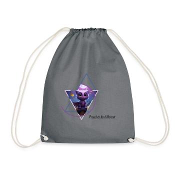 Hybride hibou-dragon - Sac de sport léger - gris - Devant