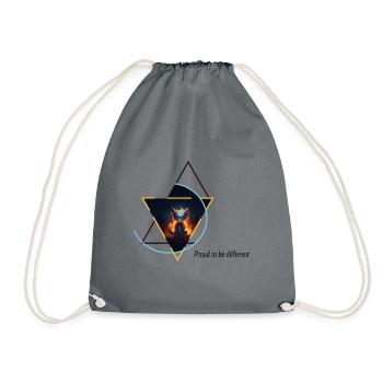 Hybride renard-souris - Sac de sport léger - gris - Devant