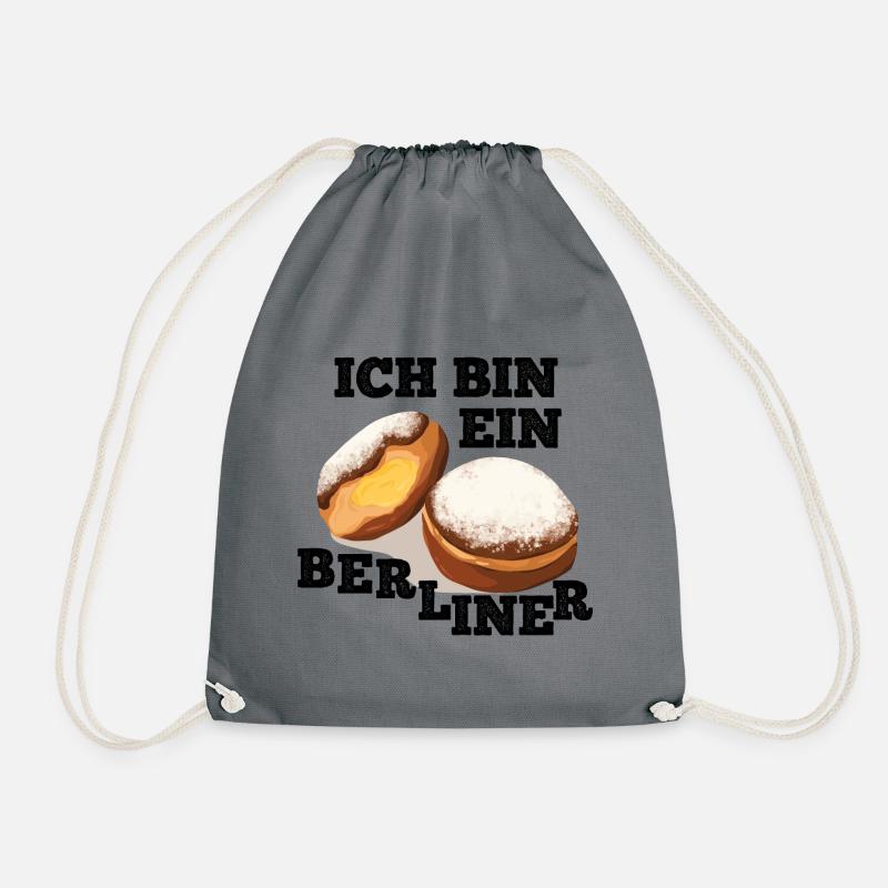 Ich bin ein Berliner - Turnbeutel - Grau