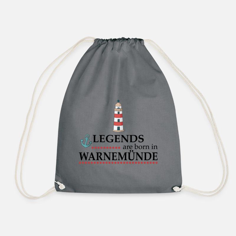 Warnemünde - Turnbeutel - Grau