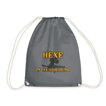 HEXE IN AUSBILDUNG - Turnbeutel - Grau - Vorne