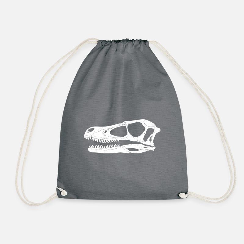 Velociraptor Fossil - Turnbeutel - Grau