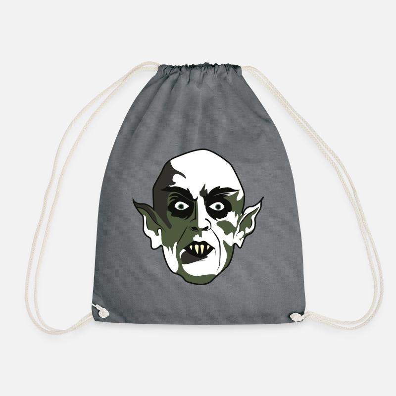 SpaceHoop - Nosferatu - Drawstring Bag - grey