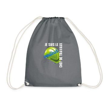 Meilleur chef de travaux - Sac de sport léger - gris - Devant