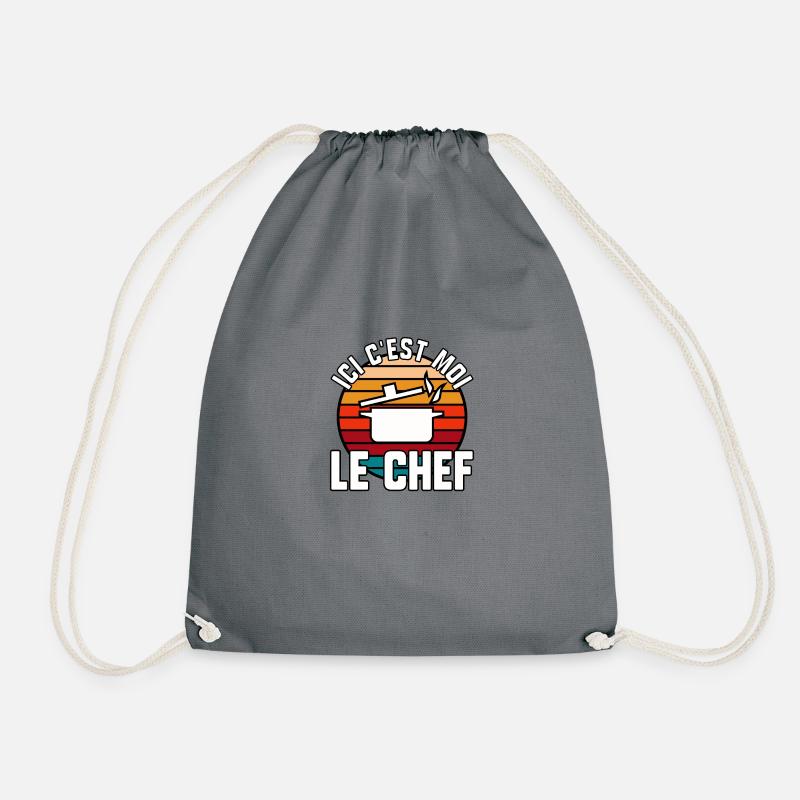 Ici c’est moi le chef - Sac de sport léger - gris