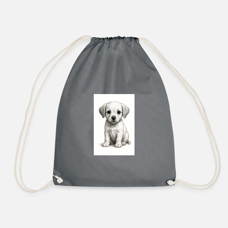Hundewelbe 01 - Turnbeutel - Grau