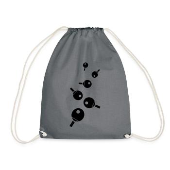 Tischtennis Ping pong - Turnbeutel - Grau - Vorne
