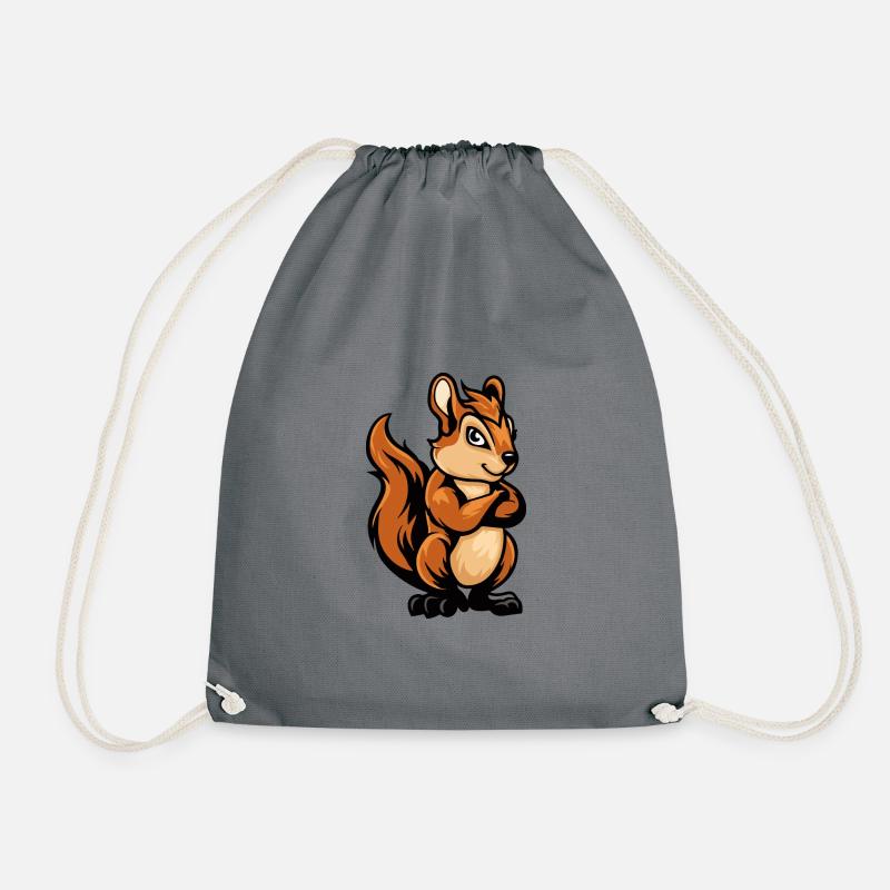 Bande dessinée écureuil - Sac de sport léger - gris