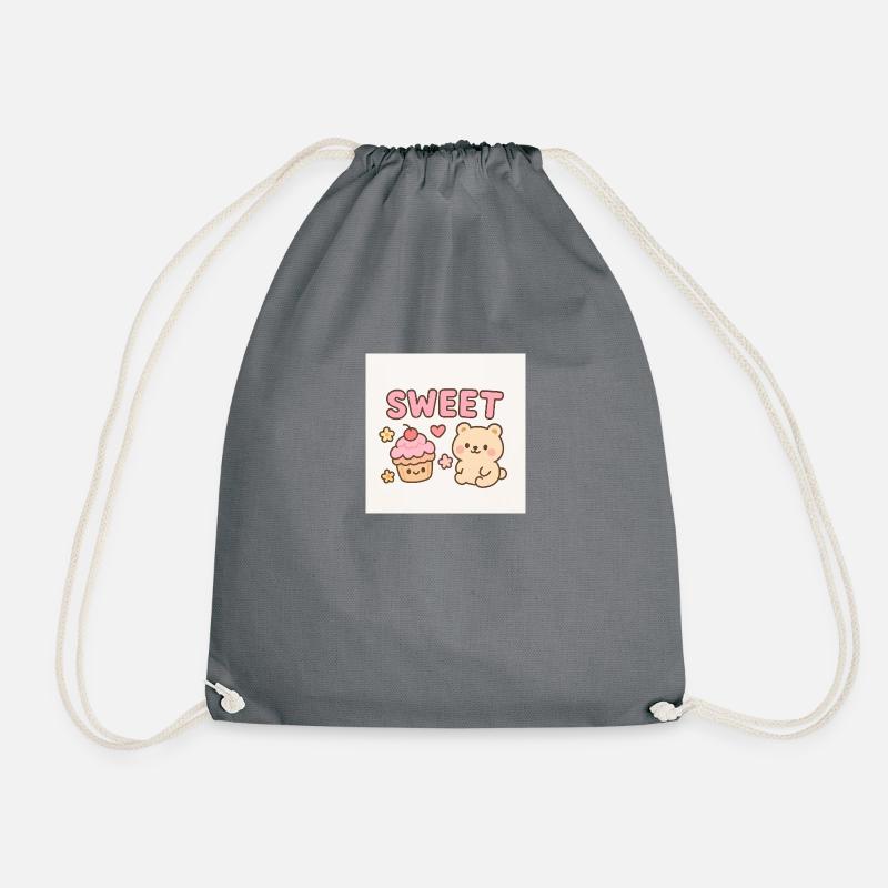 Sweet Cupcake - Turnbeutel - Grau