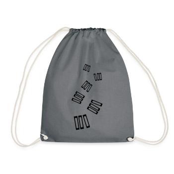 Read books - Drawstring Bag - grey - Front