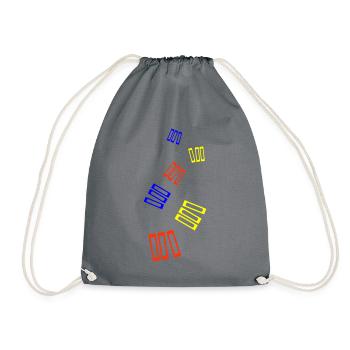 Read books - Drawstring Bag - grey - Front