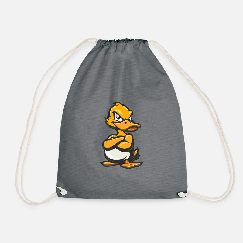 Ente Comic - Turnbeutel - Grau