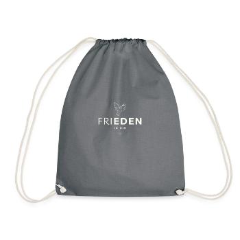 Frieden in dir - Turnbeutel - Grau - Vorne