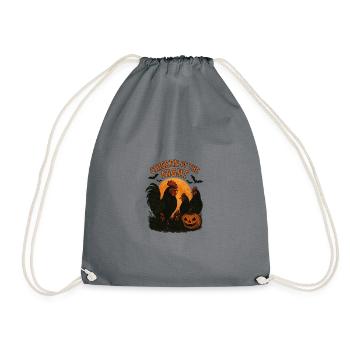 Chicken of the Night - Drawstring Bag - grey - Front