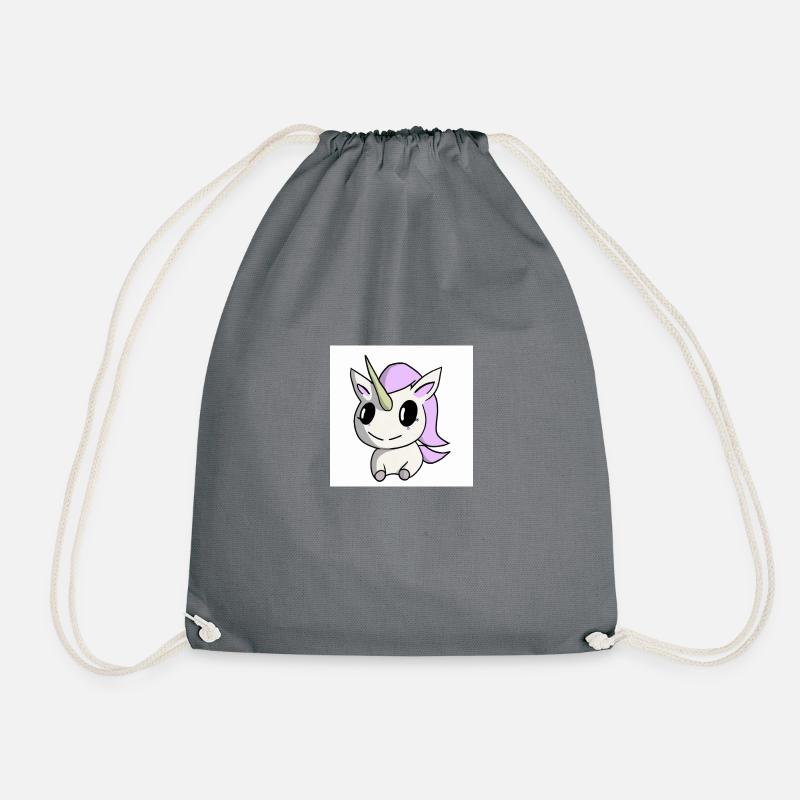 Unicorn - Drawstring Bag - grey