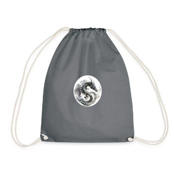 dragon fumée - Sac de sport léger - gris - Devant