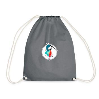 Abstract Sagittarius - Drawstring Bag - grey - Front