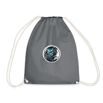 femme prêtresse - Sac de sport léger - gris - Devant