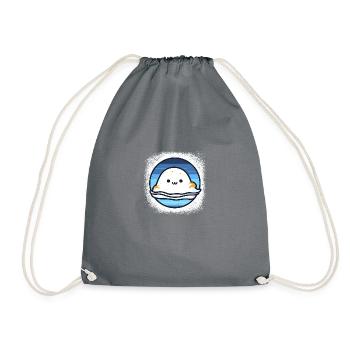 mammal cute animals animal welfare clthsbfrhs fun - Turnbeutel - Grau - Vorne