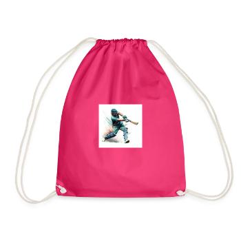 Cricket Player Color Art - Turnbeutel - Fuchsia - Vorne