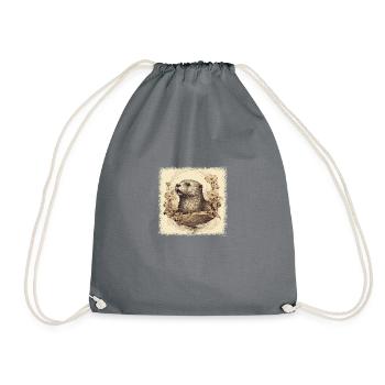 another beer cute animal lover - Turnbeutel - Grau - Vorne