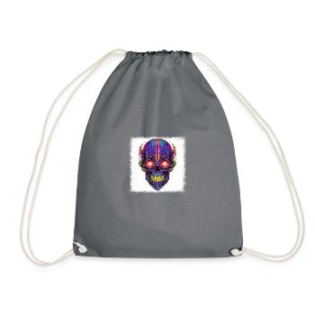 dictons effrayant présent tamponner les doigts de bday - Sac de sport léger - gris - Devant