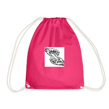 Berührung in Tattoo-Kunst - Turnbeutel - Fuchsia - Vorne