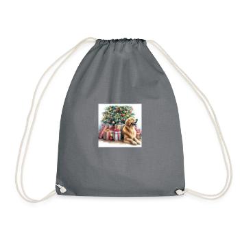 Goldie Christmas - Drawstring Bag - grey - Front