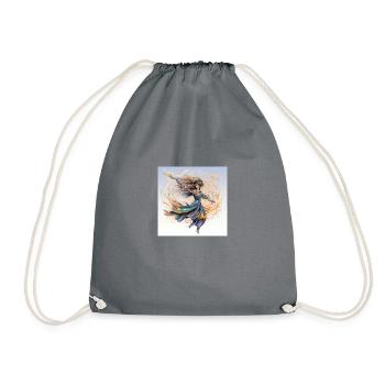 InkSymphony: A Manga Reverie - Drawstring Bag - grey - Front