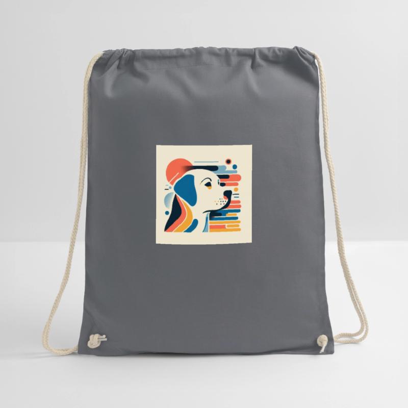 Labrador Risography Vector Styles Drawstring Bag