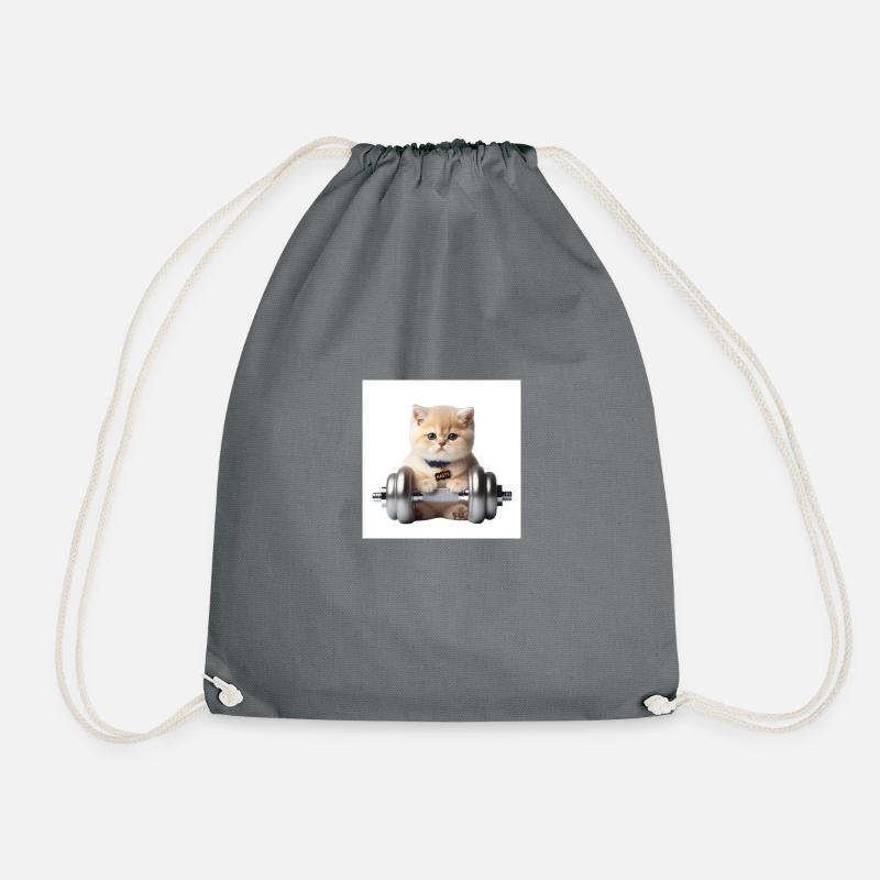 PUMP Cat - Turnbeutel - Grau