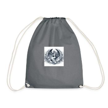 Ange jouant au chorde - Sac de sport léger - gris - Devant