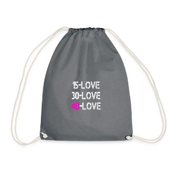 15Love blanc - Sac de sport léger - gris - Devant