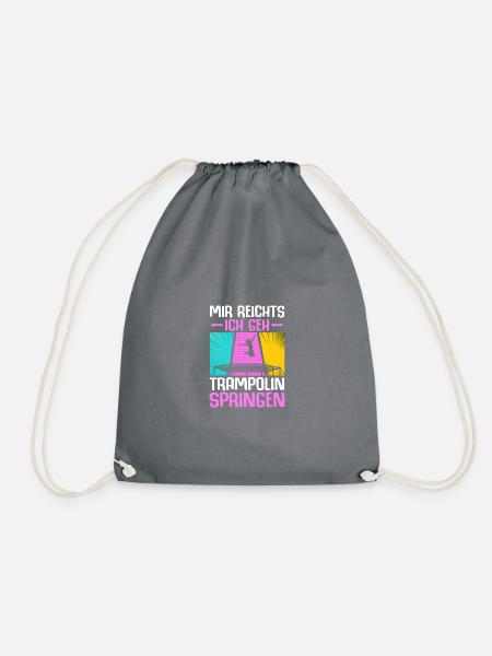Mir reichts Trampolinspringer Trampolin - Turnbeutel - Grau