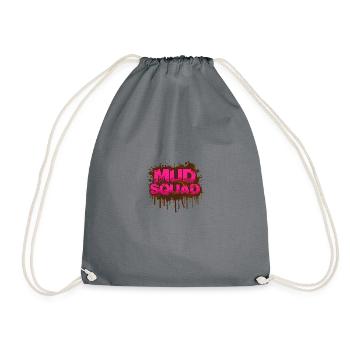 Mud squad Schlammlauf Mud Run Muddy Race - Drawstring Bag - grey - Front