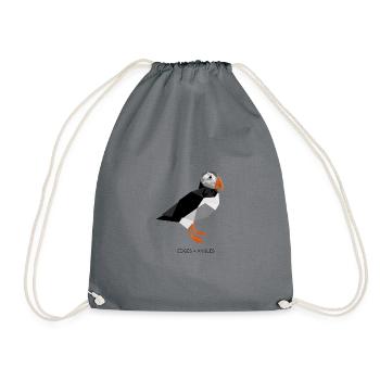 Puffin - Turnbeutel - Grau - Vorne