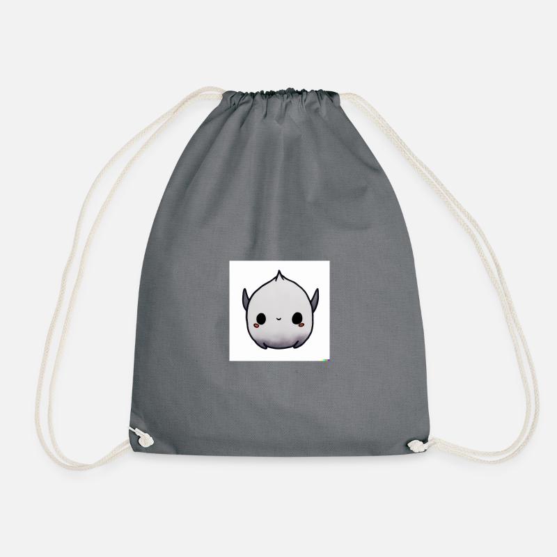 Fluffy Monster - Drawstring Bag - grey