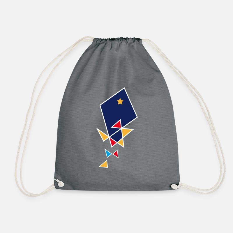 gold_fish - Drawstring Bag - grey