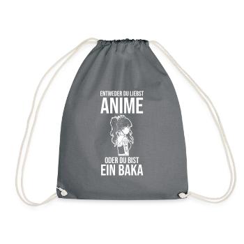 Anime - Turnbeutel - Grau - Vorne