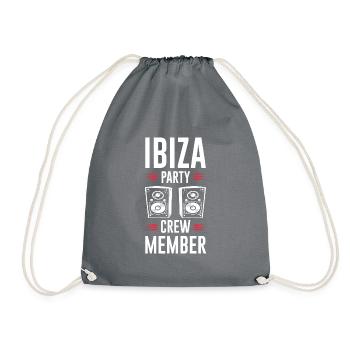 Ibiza Party Crew - Turnbeutel - Grau - Vorne