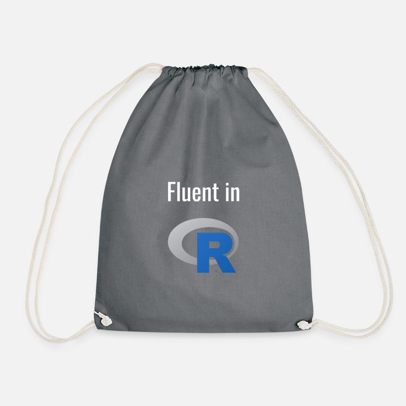 Fluent in R - Turnbeutel - Grau