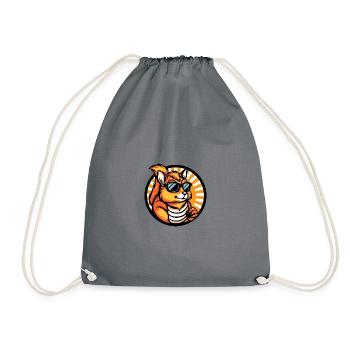 Écureuil Bande dessinée Été frais - Sac de sport léger - gris - Devant
