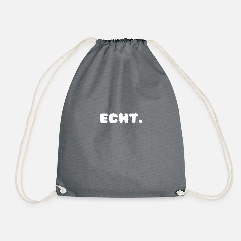 Echt. - Drawstring Bag - grey