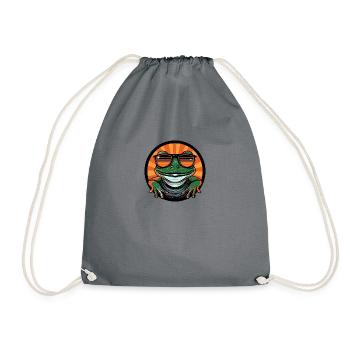 Grenouille Été frais - Sac de sport léger - gris - Devant