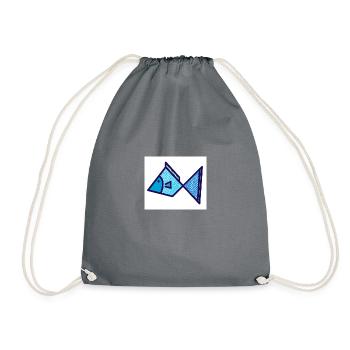 Poisson - Sac de sport léger - gris - Devant